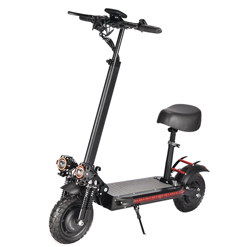 1200W 1600W 48V 10 Inch Adult Electric Scooter 2 Wheel 70 Km/H Electro Scooter Electrique
