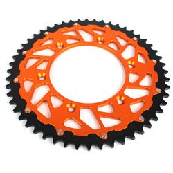 Factory price CNC 42T-52T Aluminium-plated Steel Motorcycle chain sprocket for YZ450F