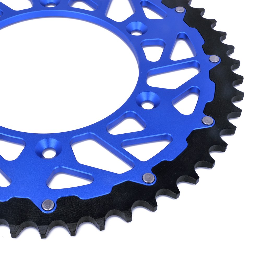 Factory price CNC 42T-52T Aluminium-plated Steel Motorcycle chain sprocket for YZ450F