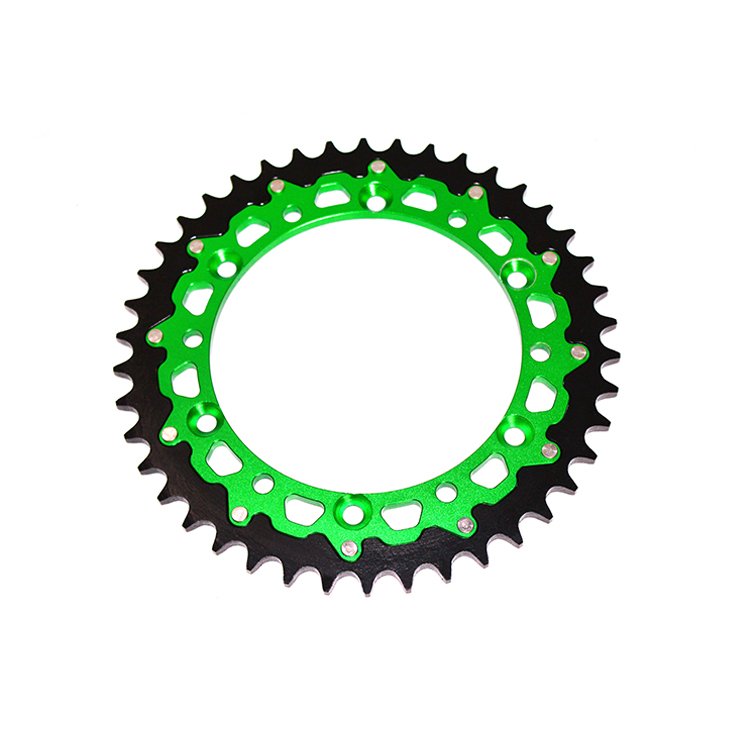 Factory price CNC 42T-52T Aluminium-plated Steel Motorcycle chain sprocket for YZ450F