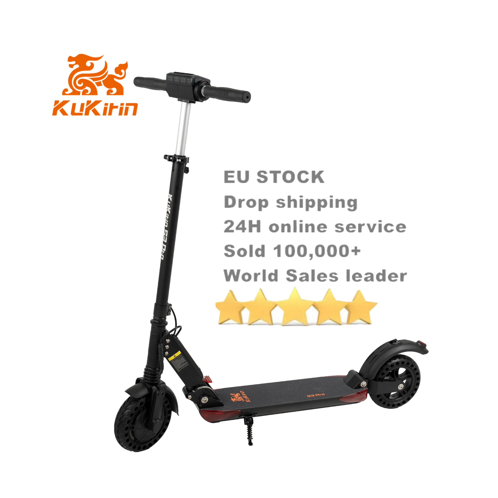 SOLD OUT 2024 new upgrade EU warehouse 100% original KUKIRIN S3 Pro 350 w 36v 7.5 Ah sport fast self-balancing electric scooters china