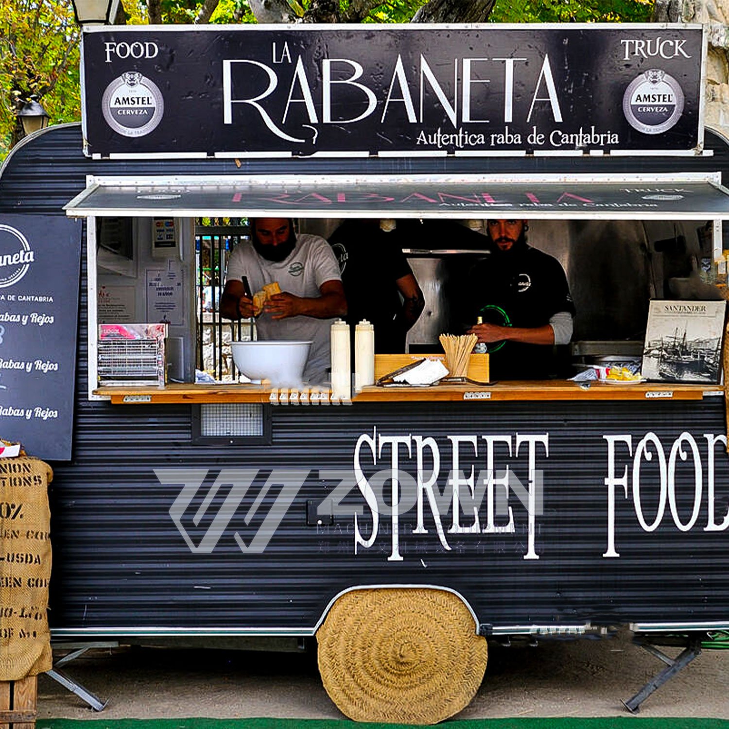 Electric coffee food cart mobile pancake Ice Cream food truck with Full Kitchen Equipments