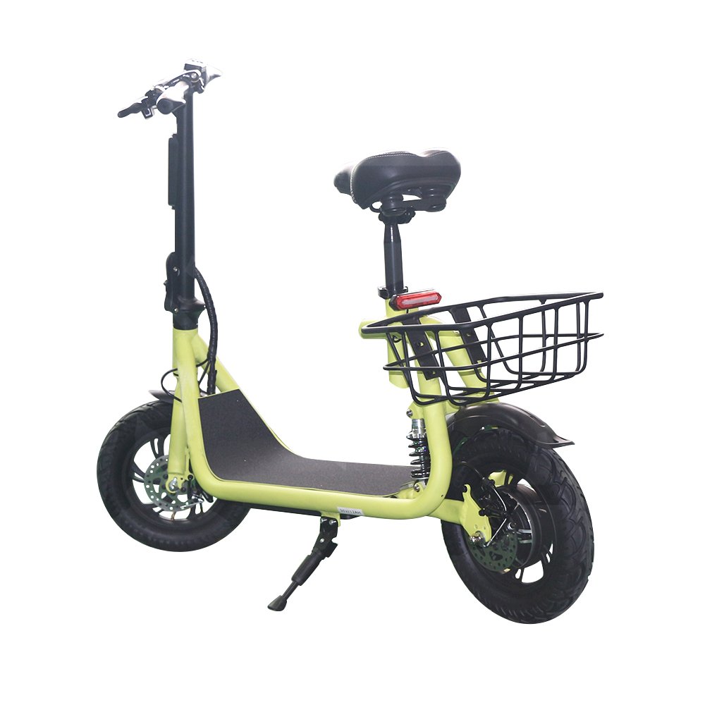 Europe Stock ESWING 500W 48V Lithium Battery 12 Inch Foldable Two Wheel Electric Scooter with Seat