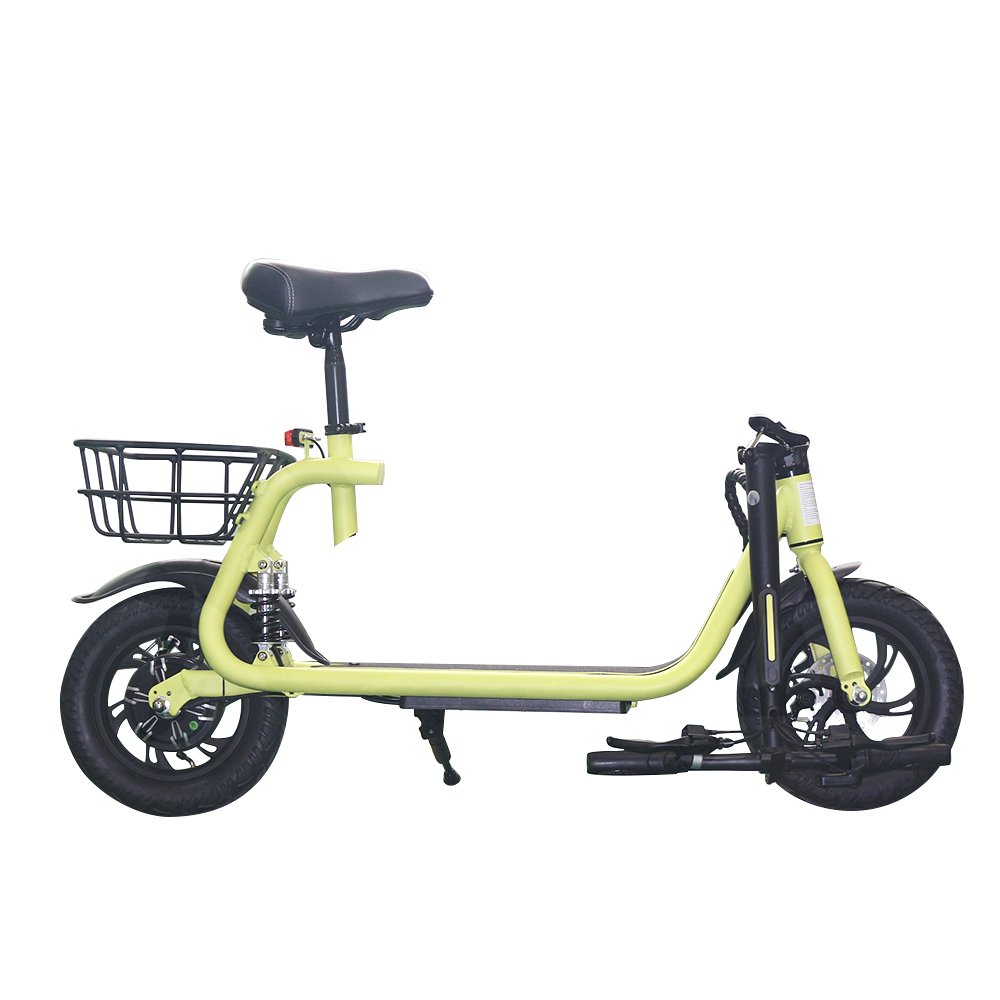 Europe Stock ESWING 500W 48V Lithium Battery 12 Inch Foldable Two Wheel Electric Scooter with Seat