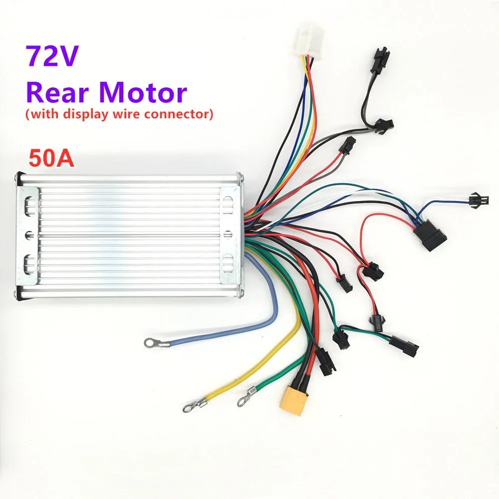 ZB 72V 50A Controller for Dual Motor 7000W Electric scooter Hall Brushless Controller AB Front and Rear Drive Controller