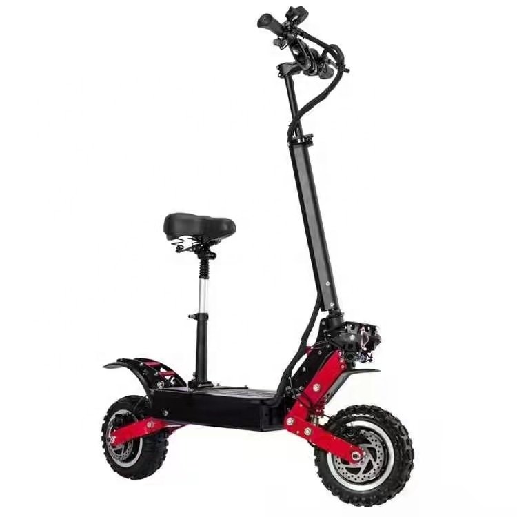 HEZZO Self balancing 5600W Dual Motor adult Electric Scooter 60v 30ah Lithium Batteries Scooter 11inch Off-road fast Escooter