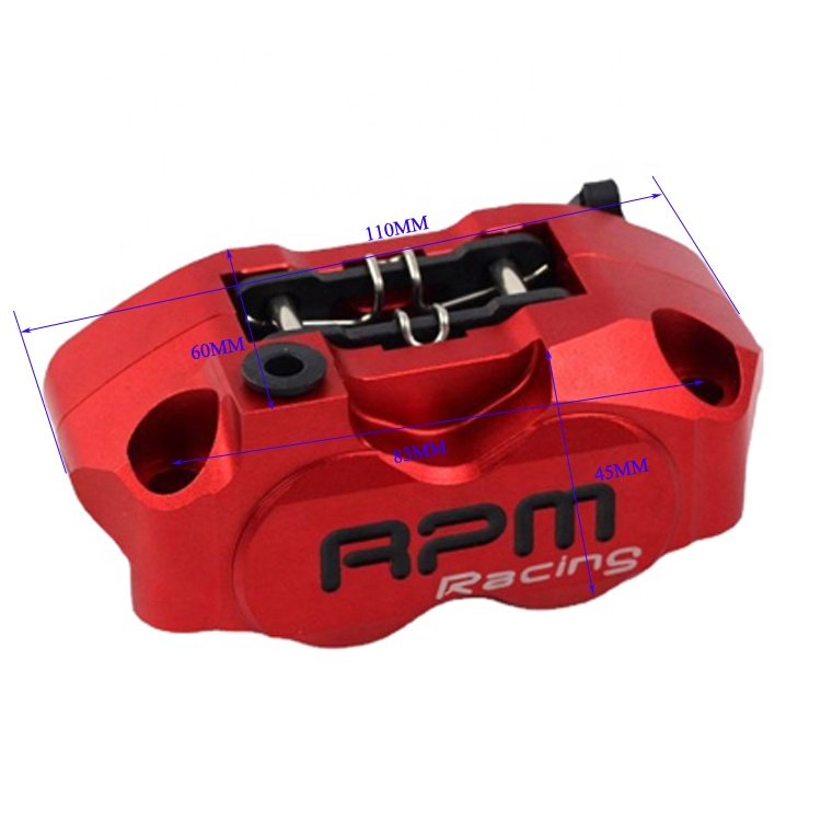 Universal Motorcycle Brake Calipers With 4 Pistons for Scooter Brake Caliper for Motorcycle