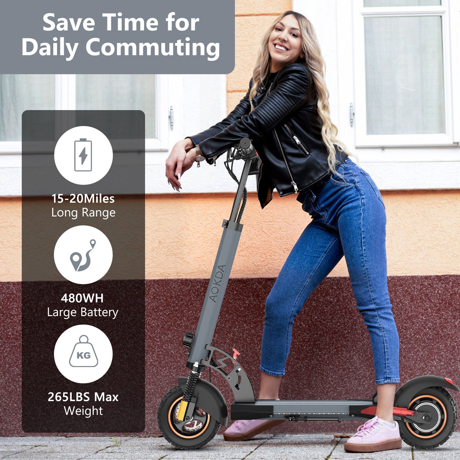 Foldable Scooters Electrics Eu Uk Eu Warehouse AOKDA A1 800W Kick Scooter Electrico Fold E-Scooter Adult Fast Electric Scooters
