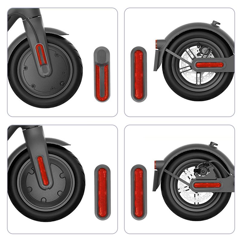 EU Warehouse Electric Scooter Shining Sticker 4 Pieces Decorative Shell Reflective Strip For M365 Pro Pro2 Mi3 Scooter Parts