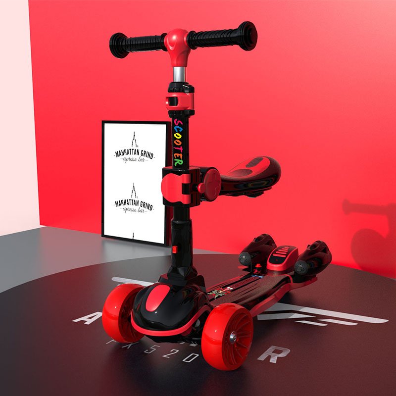 2024 new model baby toys kid kick seat scooter 3 wheel children electric scooter for sale