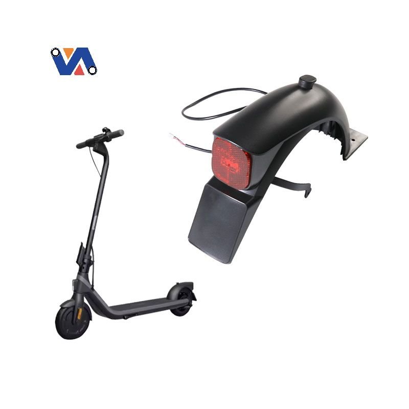 New Image Original Rear Fender For Segway Ninebot KickScooter E2/ E2 Plus Mudguard With Taillight Bracket Assembly Parts