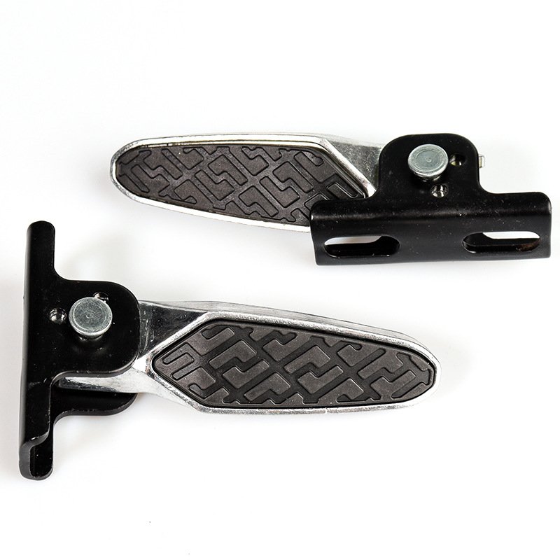 Motorcycle accessories electric scooter parts aluminum foot peg cheap footrest universal rear pedal for E-motorcycle E-bike