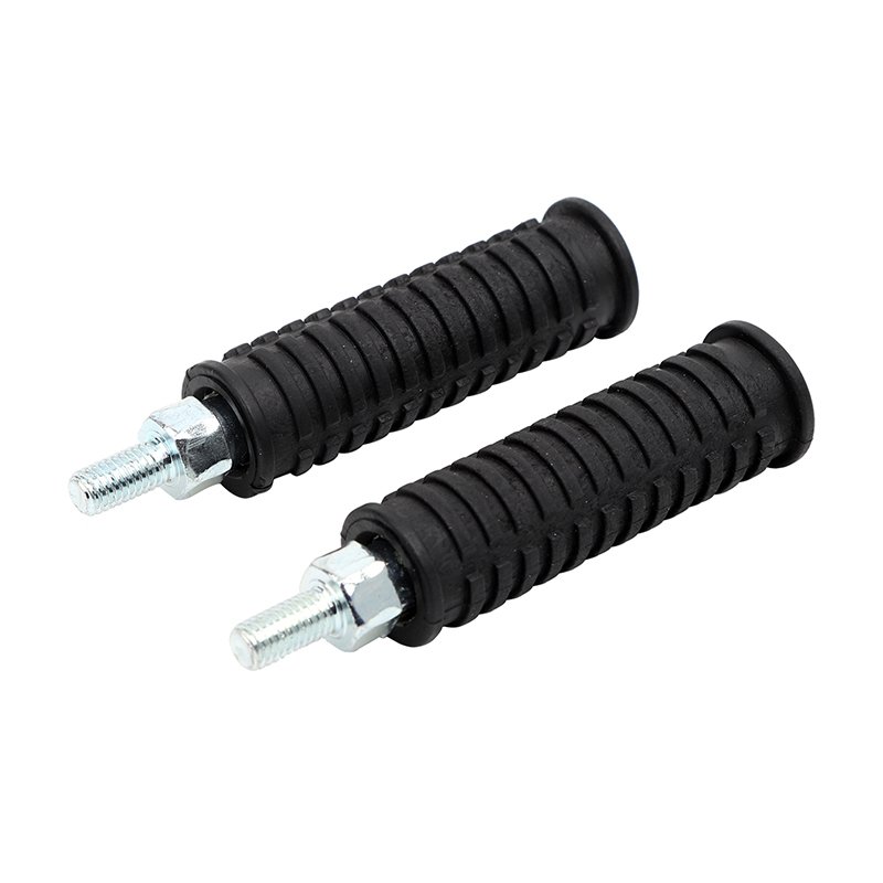 Cylindrical rubber non-slip footrest scooter 10mm aluminum alloy footrest motorcycle body decoration accessories