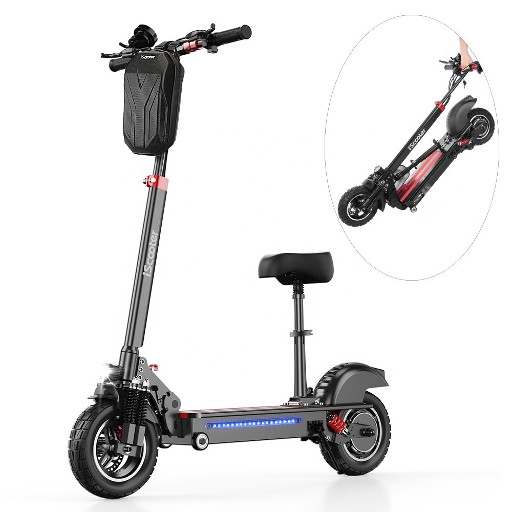 iX5 High Quality China Powerful 48V 600W 45km/h Fast Folding Electric Scooter with Seat