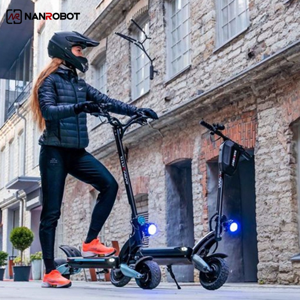 Nanrobot 1600w 48v 40km Cheap 8inch Electric Scooter For Adult