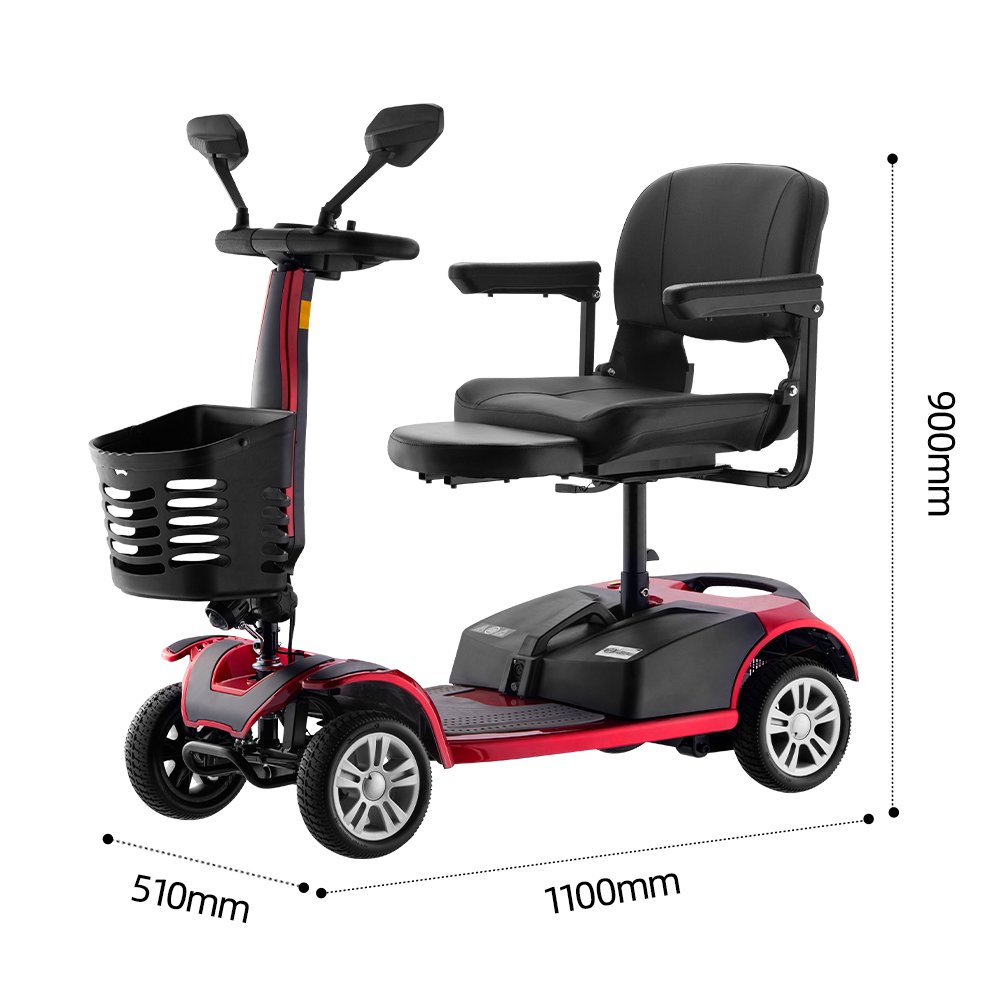 Hot Selling Intelligent Folding Mobility Electric Scooters 4 Wheels Electric Scooter For Seniors
