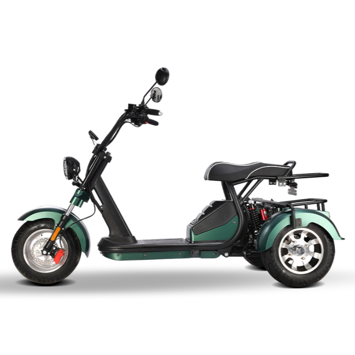 2022 2023 Eu Uk European Warehouse 2000W Powerful 3 Wheel Fat Tire Suspension Electric Scooter City Coco For Adult
