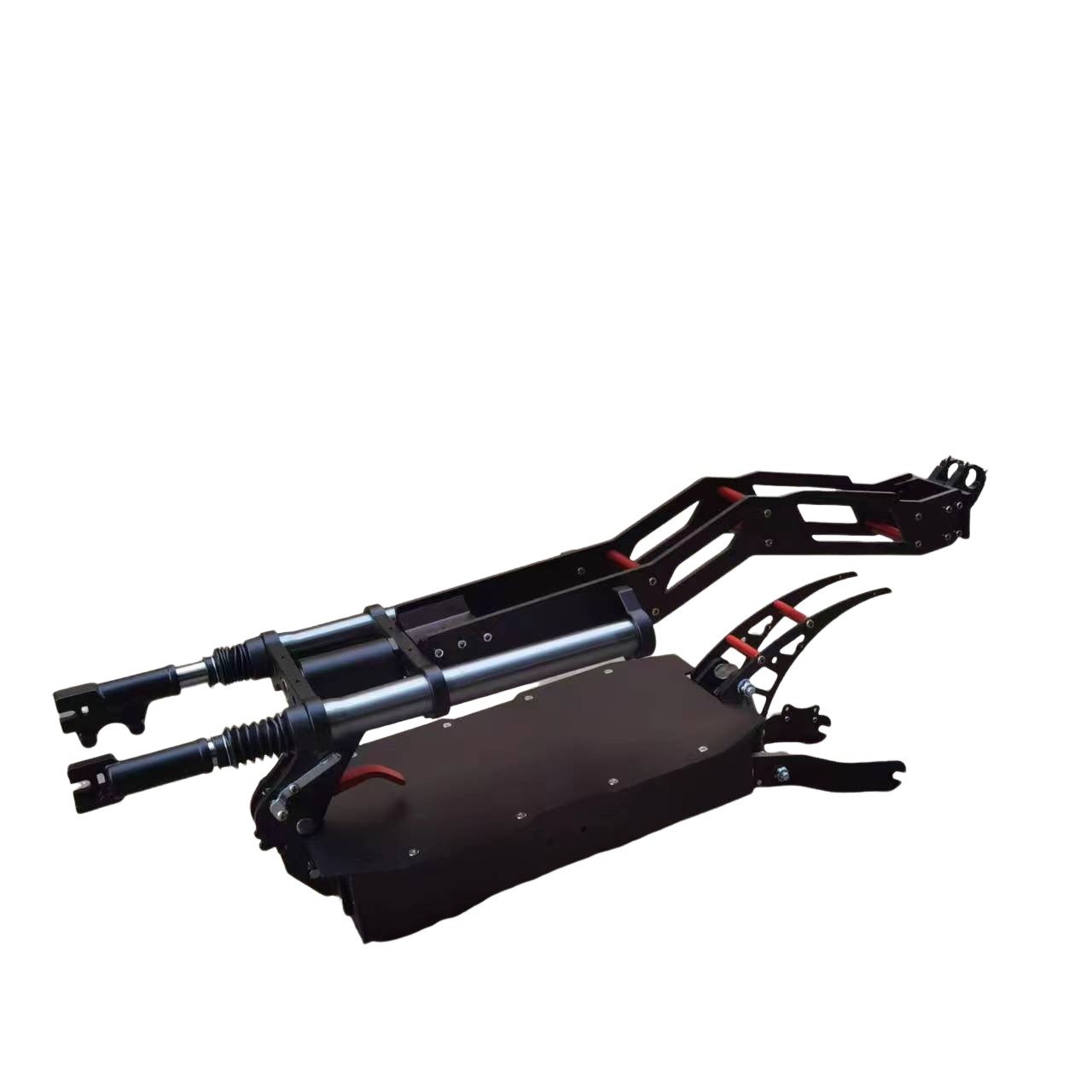 New design Aluminum alloy material 11 inch electric scooter body frame open fork 150mm with hydraulic shock absorber