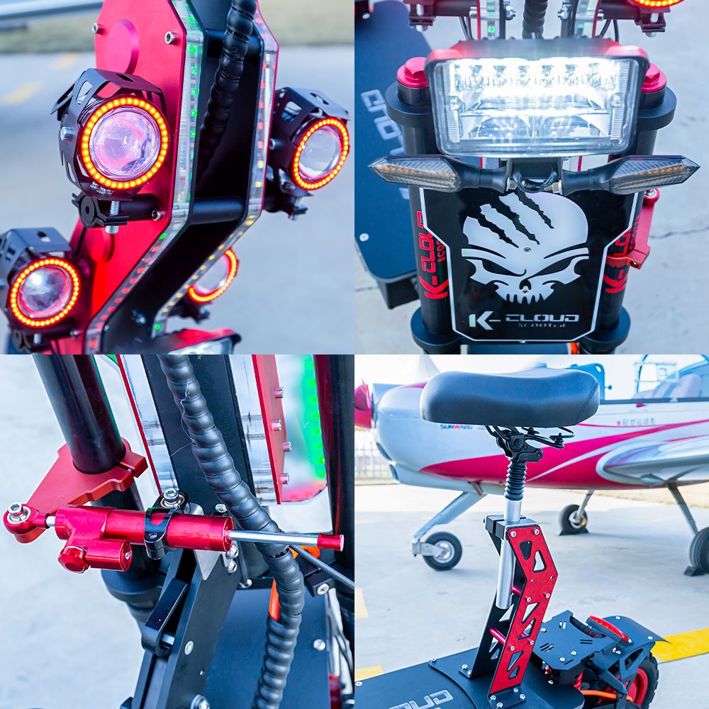 Local Stock EU US AU Warehouse 8000W 10000W Dual Motor High Powered Off-Road 14 Inch 72V Electric Scooter Scooters Electriques