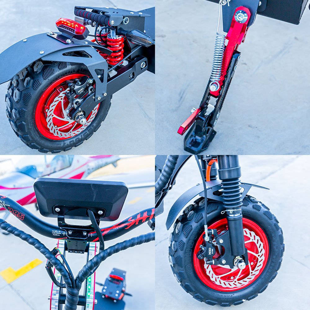 Local Stock EU US AU Warehouse 8000W 10000W Dual Motor High Powered Off-Road 14 Inch 72V Electric Scooter Scooters Electriques