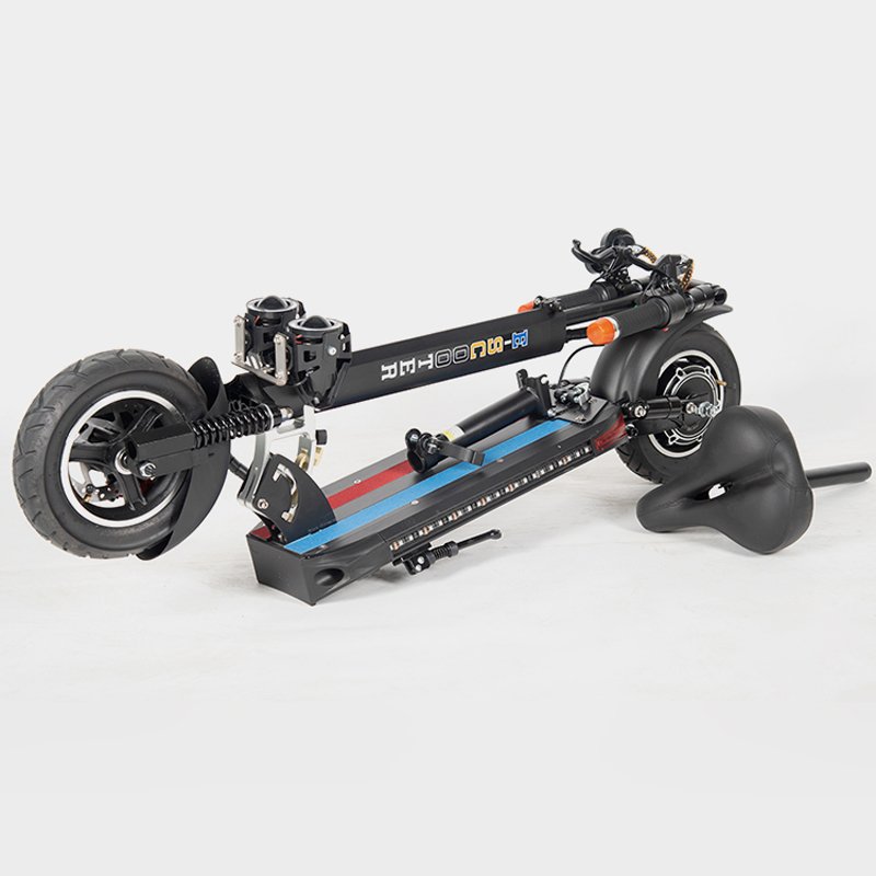 Chinese factory color led fast electric scooter 10 inch foldable luggage scooters for adults