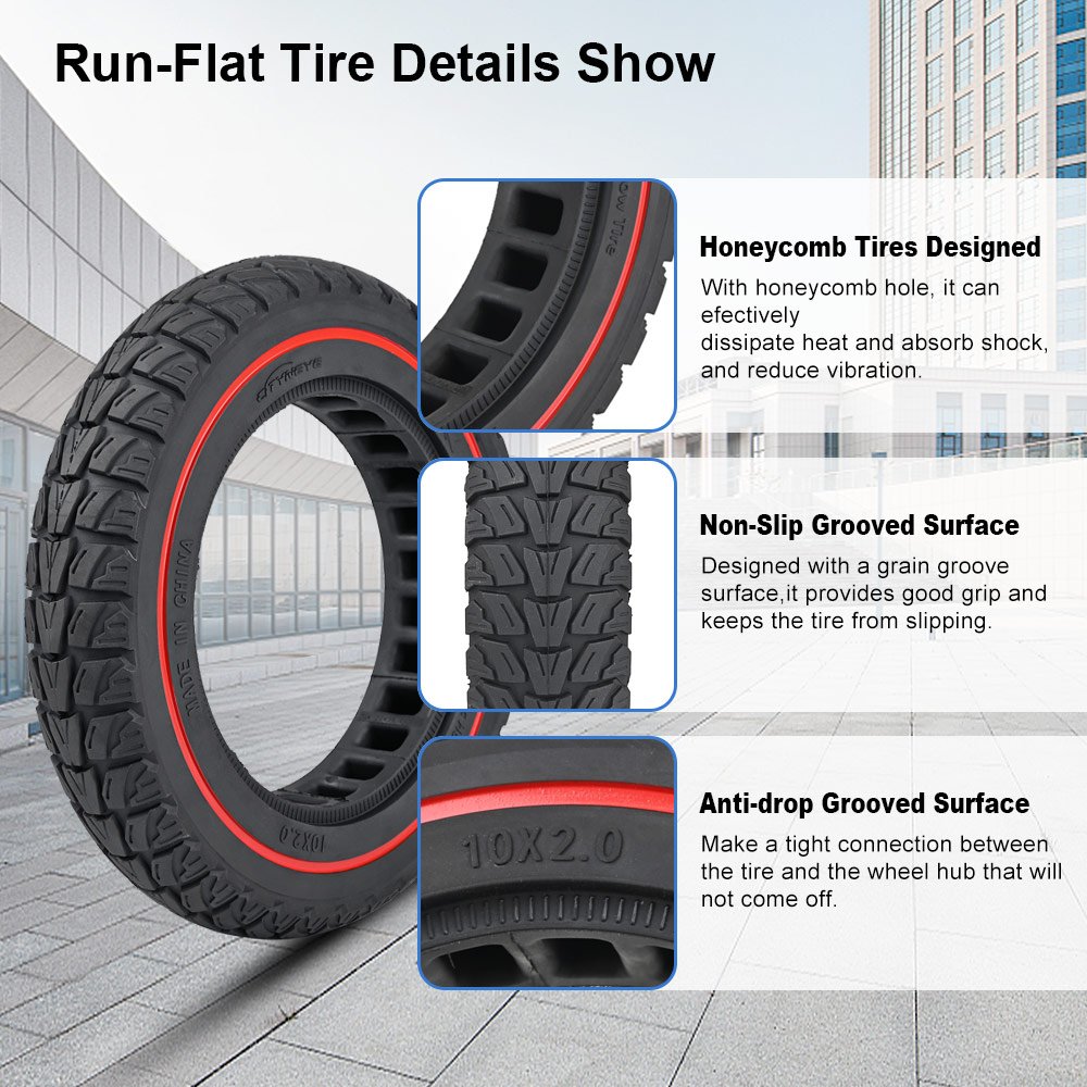 Scooter 10 Inch 10x2.50 Solid Tyre for Kugoo M4 Electric Scooter Inner Honeycomb Solid Tire Rubber Scooter 10*2 5 Tires