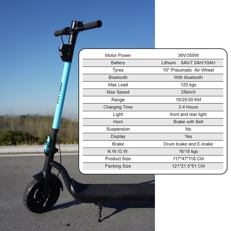 Factory Price Foldable Electric Scooters Max Slope 20% Motor China 36V Electric Adult Scooters