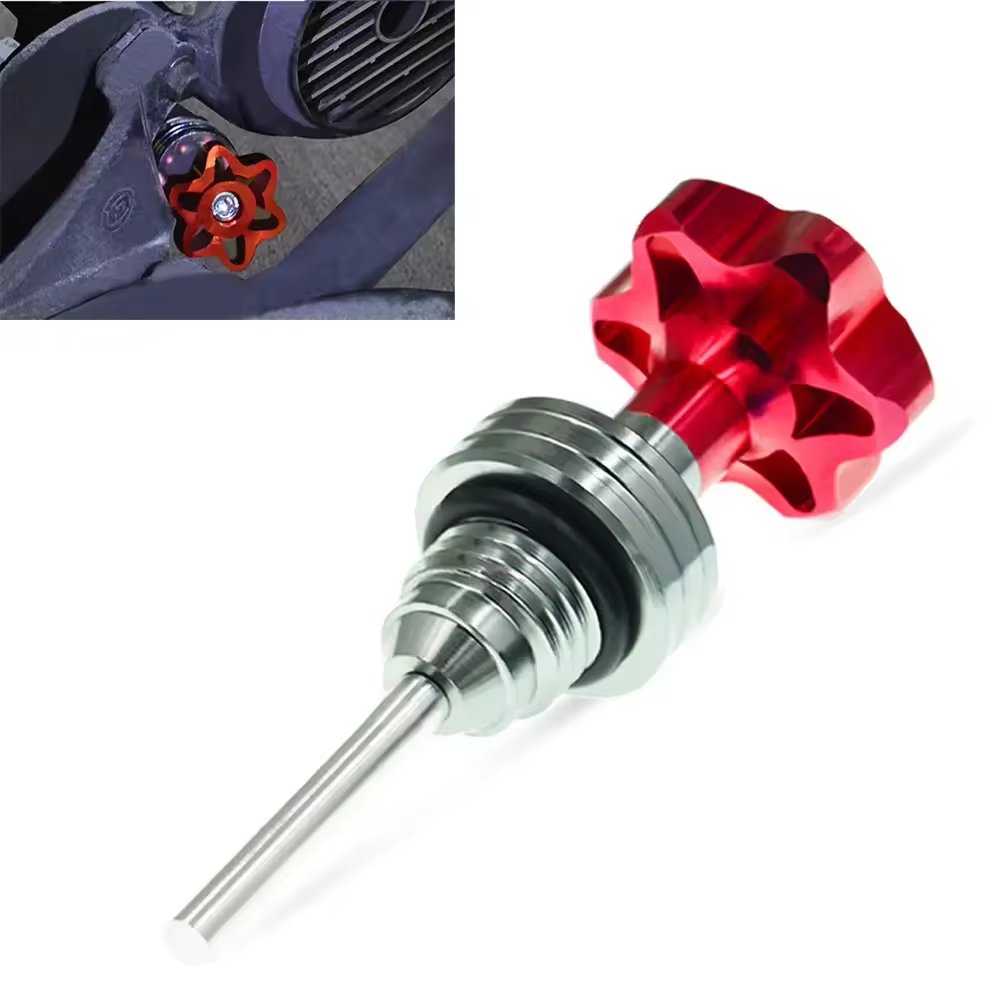 CNC aluminum Oil Level Indicator Gauge Motorcycle Fuel Dipstick for tank yamaha bws125 motorcycle accessories