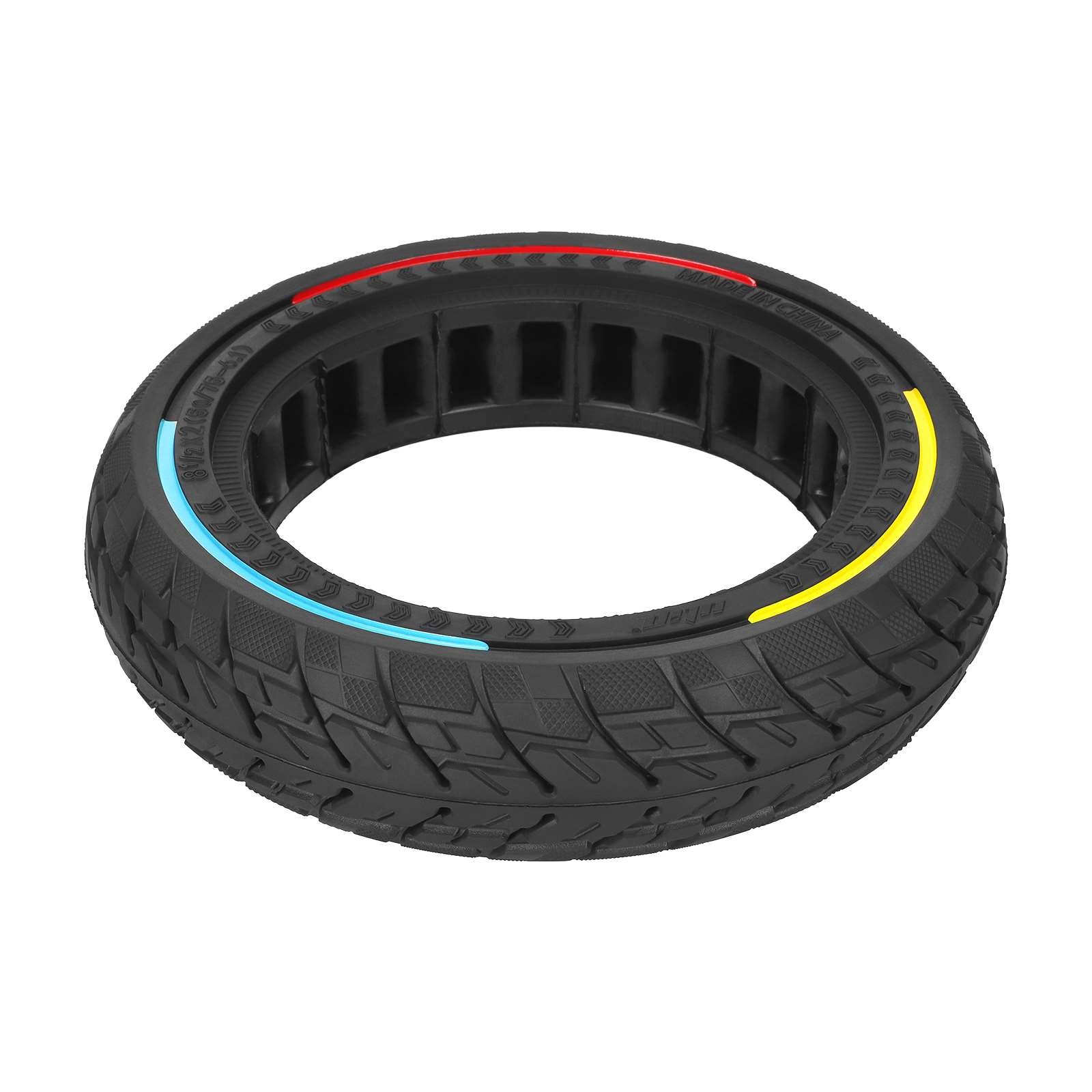 8 1/2*2 (50/75-6.1) Off-Road Solid Tire 8.5 Inch Solid Tyre With Three Colours Circle For Xiaomi M365 1S Pro Scooter Tires Parts