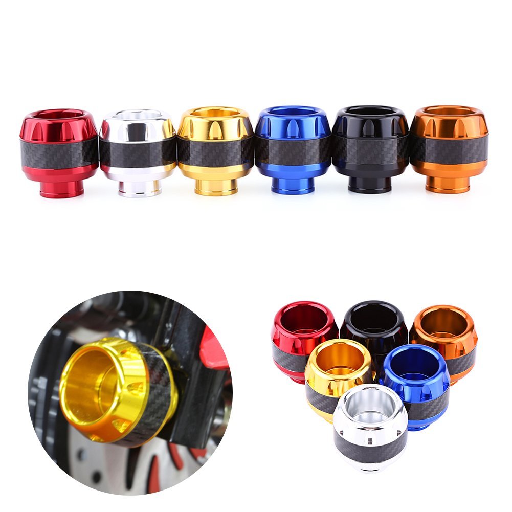 Motorcycle Universal CNC Carbon Front Fork Wheel Crash Frame Slider Falling Protection Accessories For Honda Yamaha Kawasaki