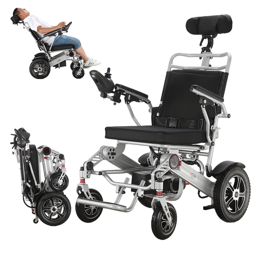 Portable folding electric scooter wheelchair foldable lightweight electric wheelchairs for the disabled electric