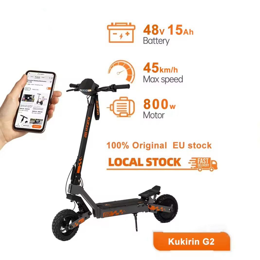 KUGOO Kukirin G2 Folding Electric Scooter for Adult Foldable e-scooter 55km range 800W 45km/h E scooter