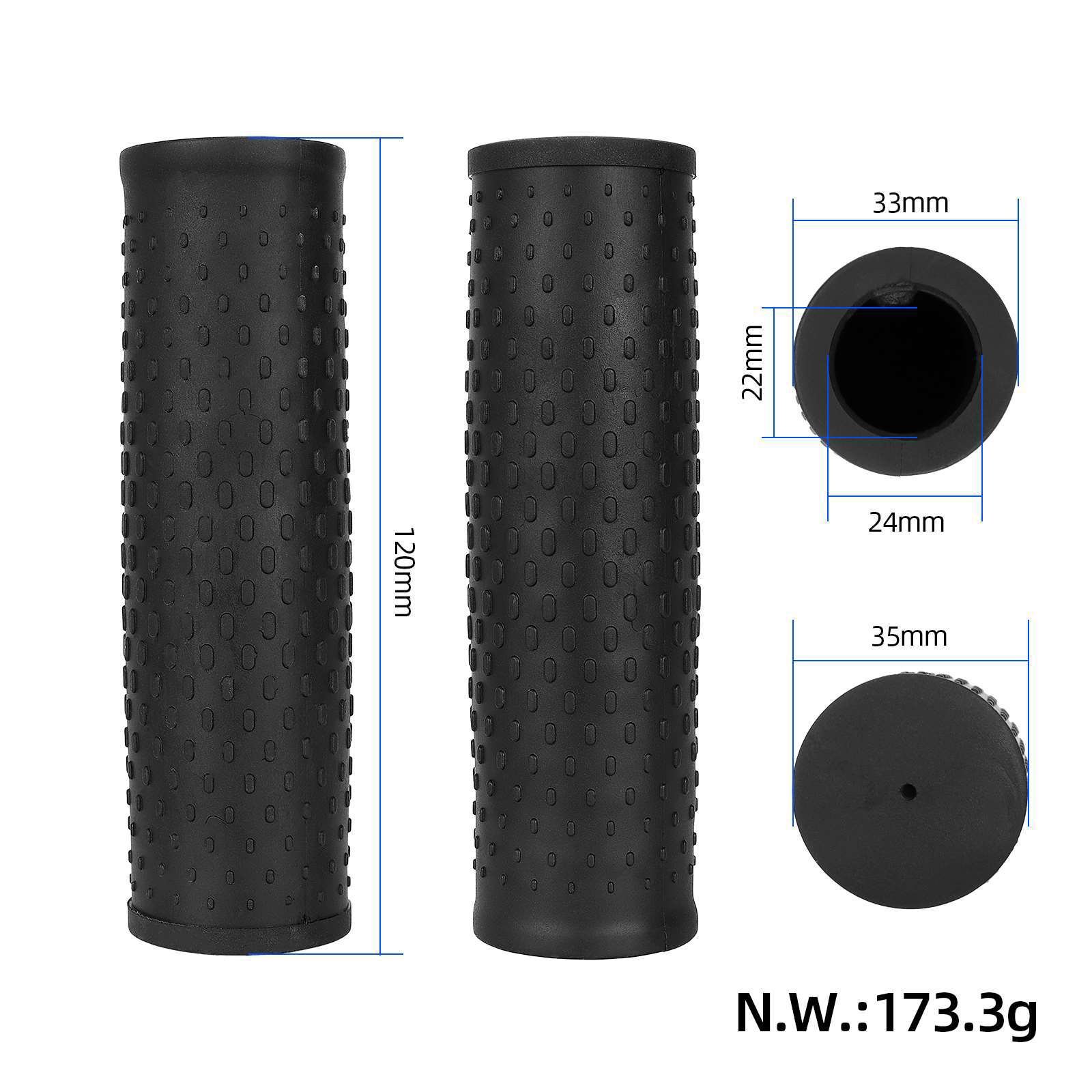 Electric Scooter Handlebar Rubber Grips For Mijia M365 Skateboard Accessories E Scooter Handle Bar Grips