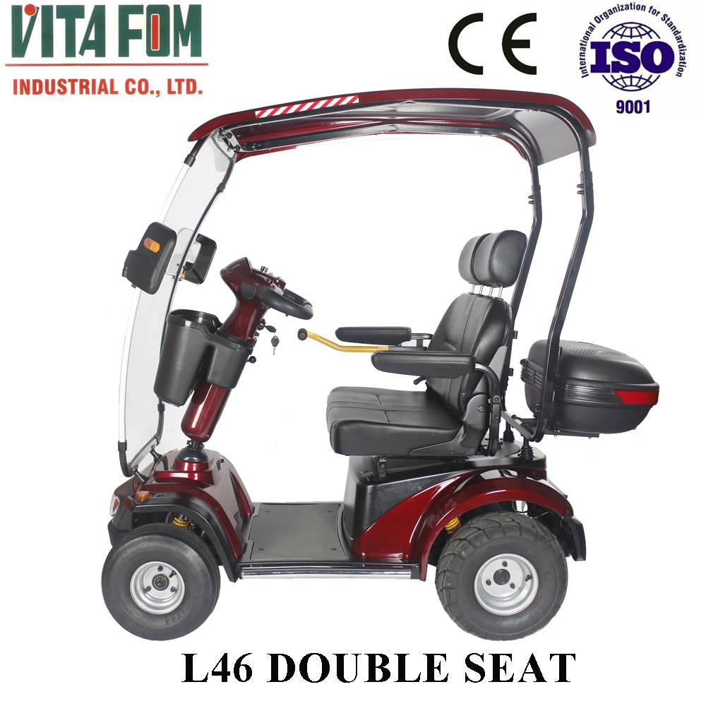Four wheels electric scooters with roof for sale Handicapped Scooter Golf for Disabled People
