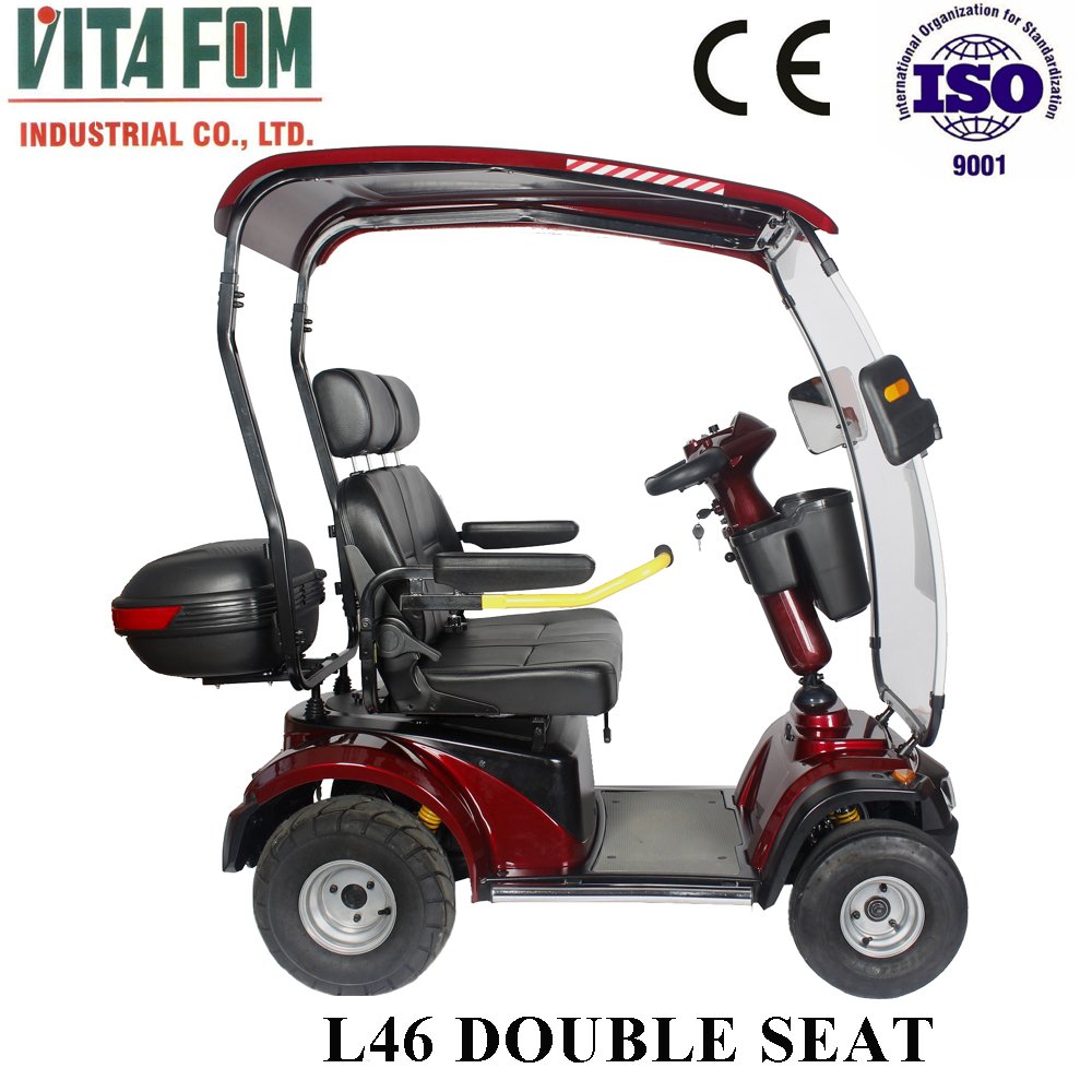 Four wheels electric scooters with roof for sale Handicapped Scooter Golf for Disabled People