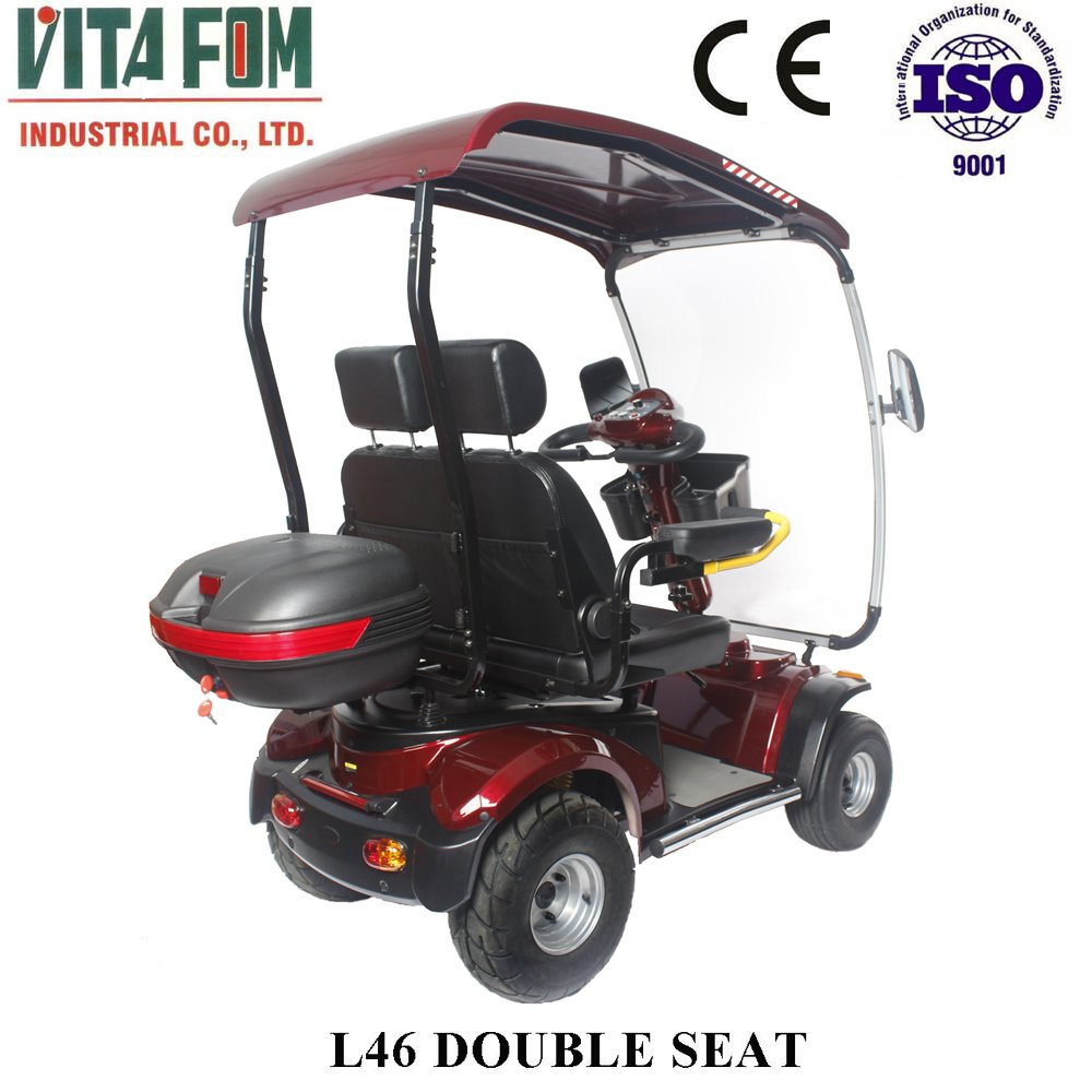 Four wheels electric scooters with roof for sale Handicapped Scooter Golf for Disabled People