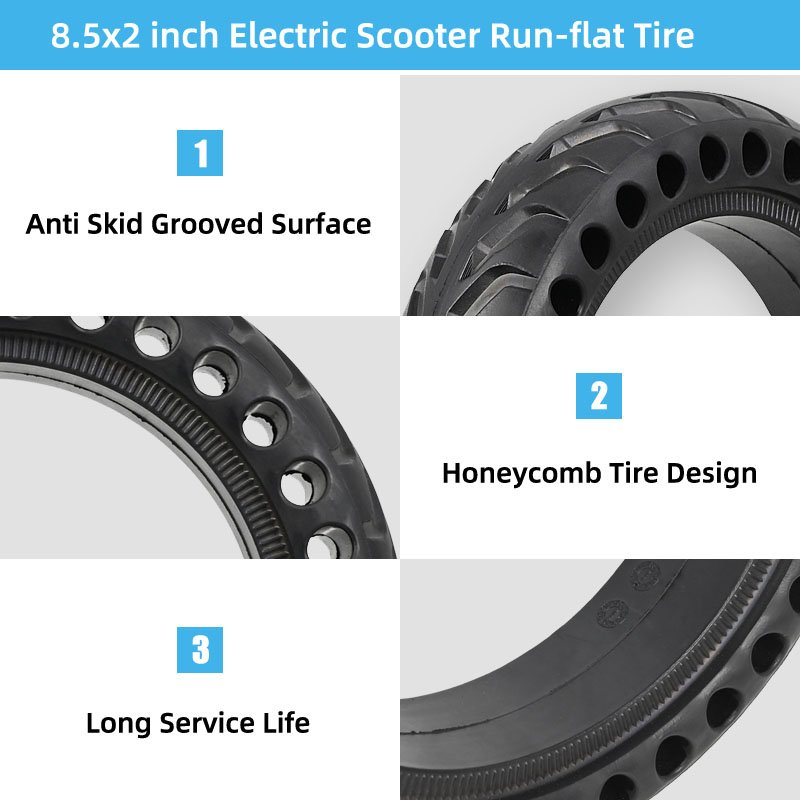 Scooter Solid M365 Tyre Honeycomb Solid Tire Tubeless For Xiaomi Spare Wheels 8.5 Tyre Scooter Part