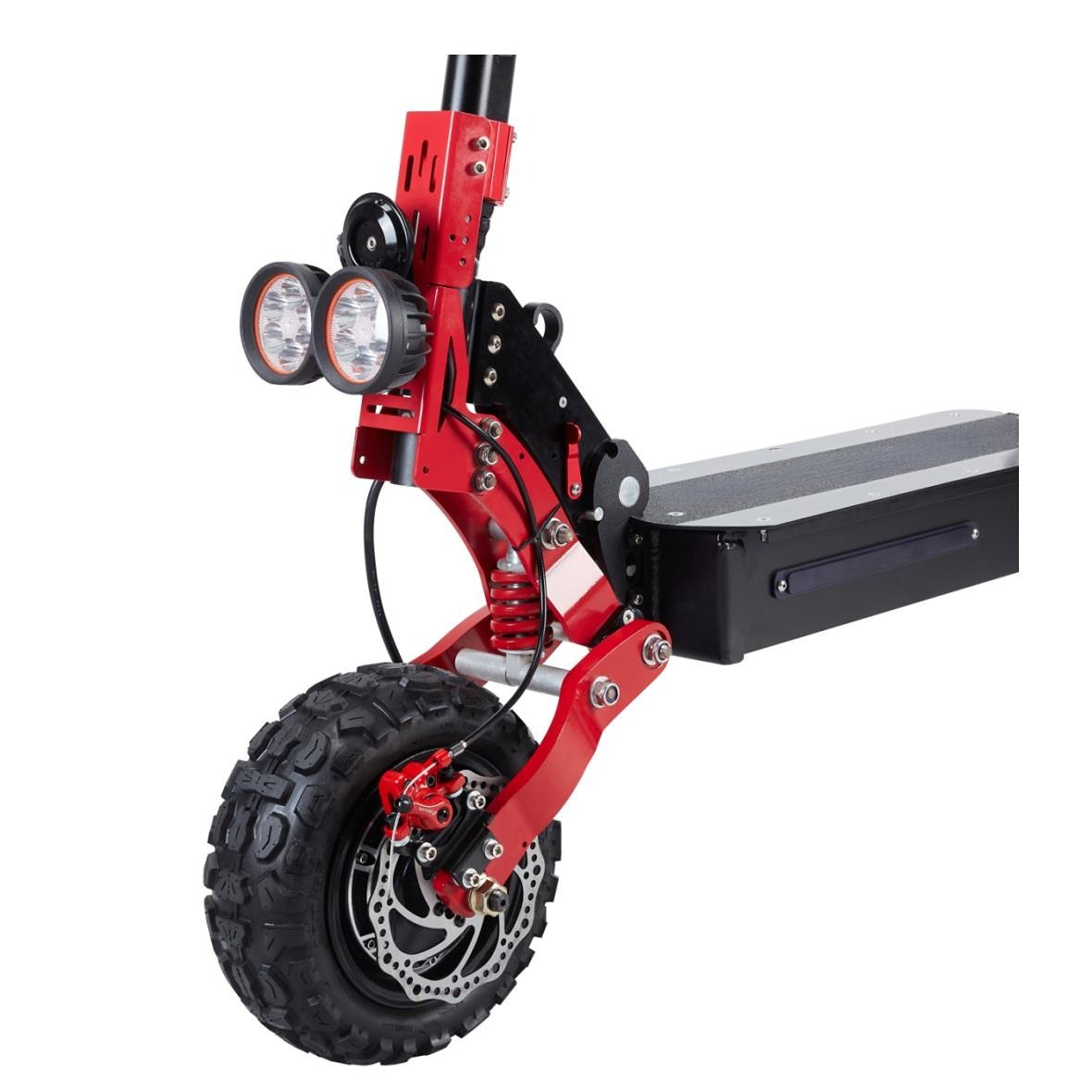 Bright Lights Electric Scooter EU USA LED Display Dual Motors High Speed Folding for Adults Long Trip City Terrain Big Fat 11"