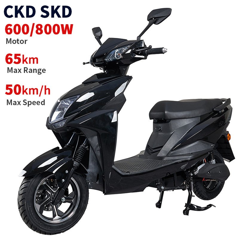 Low Price CKD SKD 600W/800W 40-50km/h Speed 45-65km Range electric Two Wheeler scooter Moped