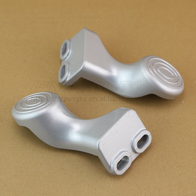 Motorcycle High Quality Aluminum Footrests Scooter Front Rear Passenger Footrests Horseshoe Style Modification Accessories