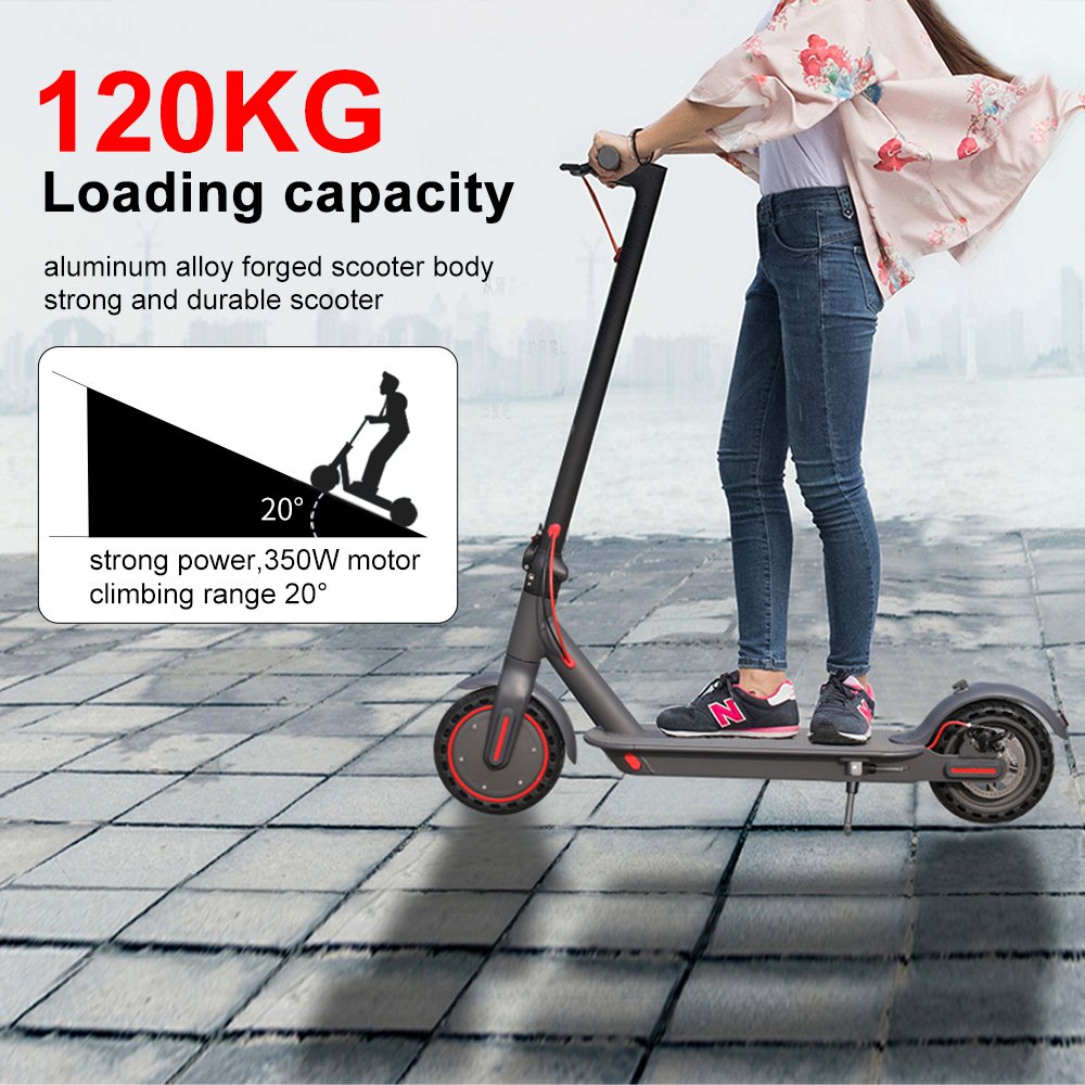 AOVO US Warehouse Drop Shipping Shipment 350W Powerful Engine Folding Adult 2 Wheel Cheap Electric Scooter