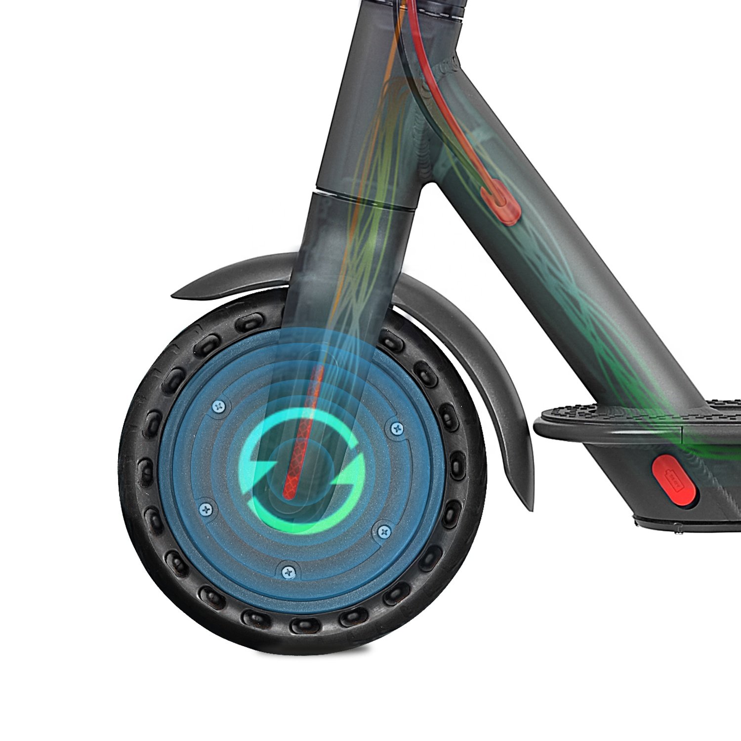AOVO US Warehouse Drop Shipping Shipment 350W Powerful Engine Folding Adult 2 Wheel Cheap Electric Scooter