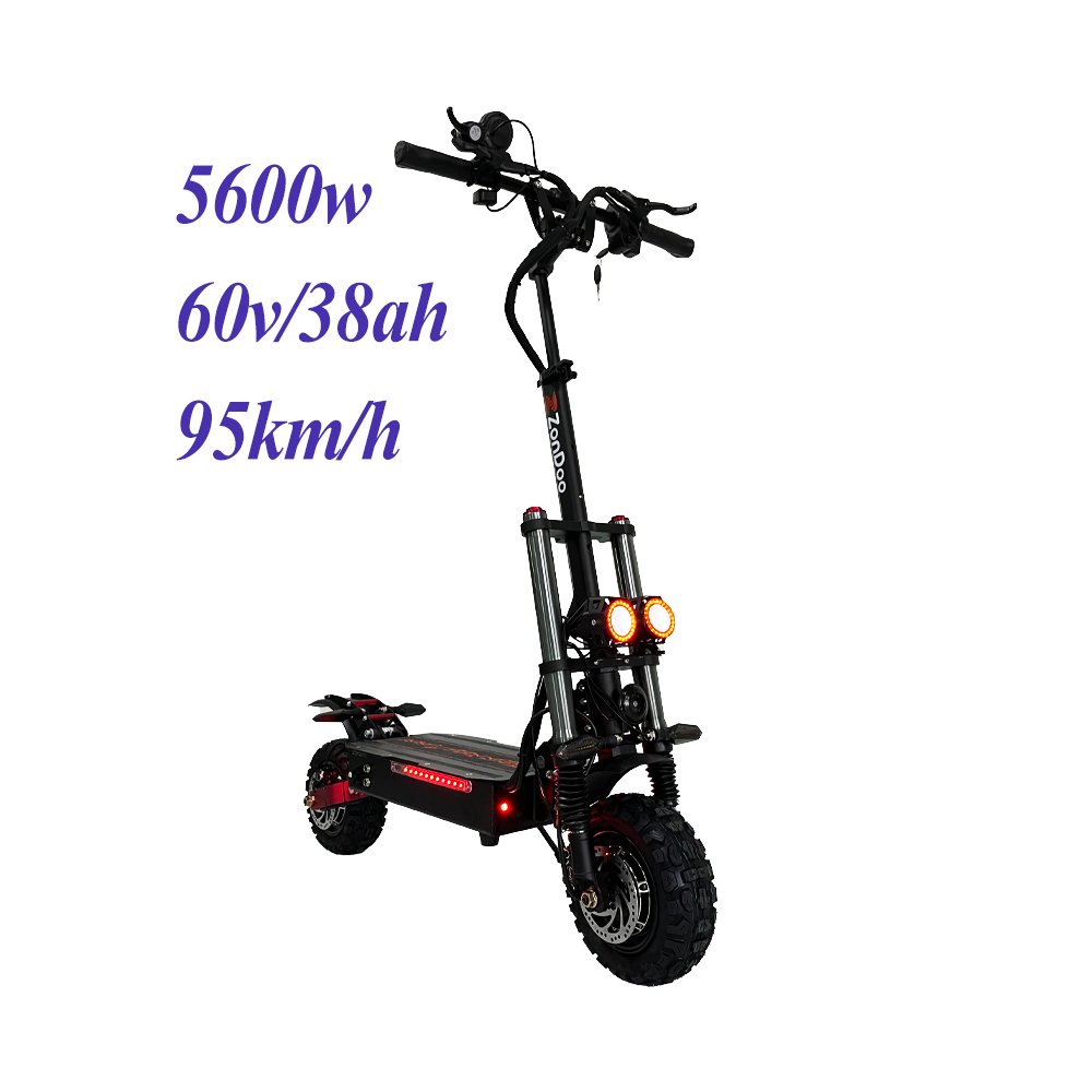 2800W Dual Motor Electric Scooter with 45-Degree Climbing Ability and 11-Inch Inflatable Tires EU USA Stock