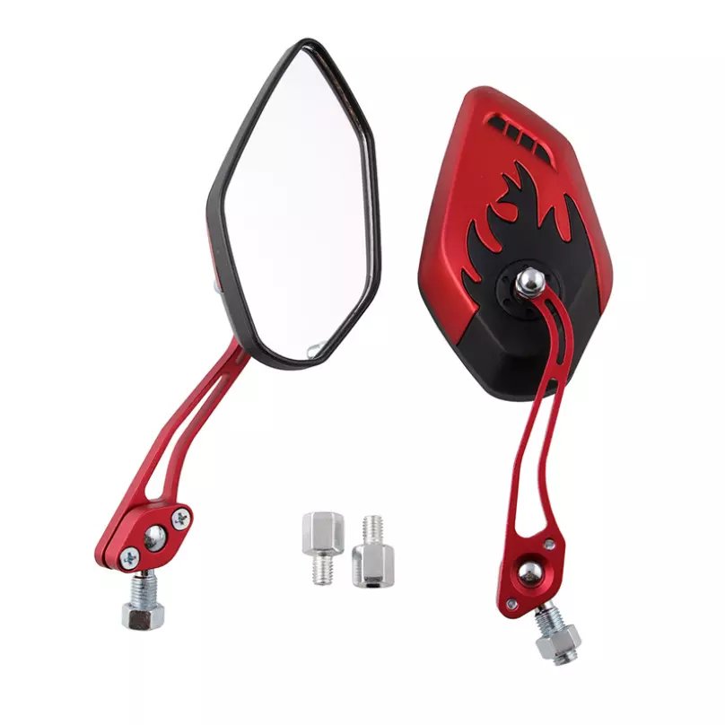 Aluminum Universal Rear Side Rearview Mirrors Motorcycle Scooter Street Bike