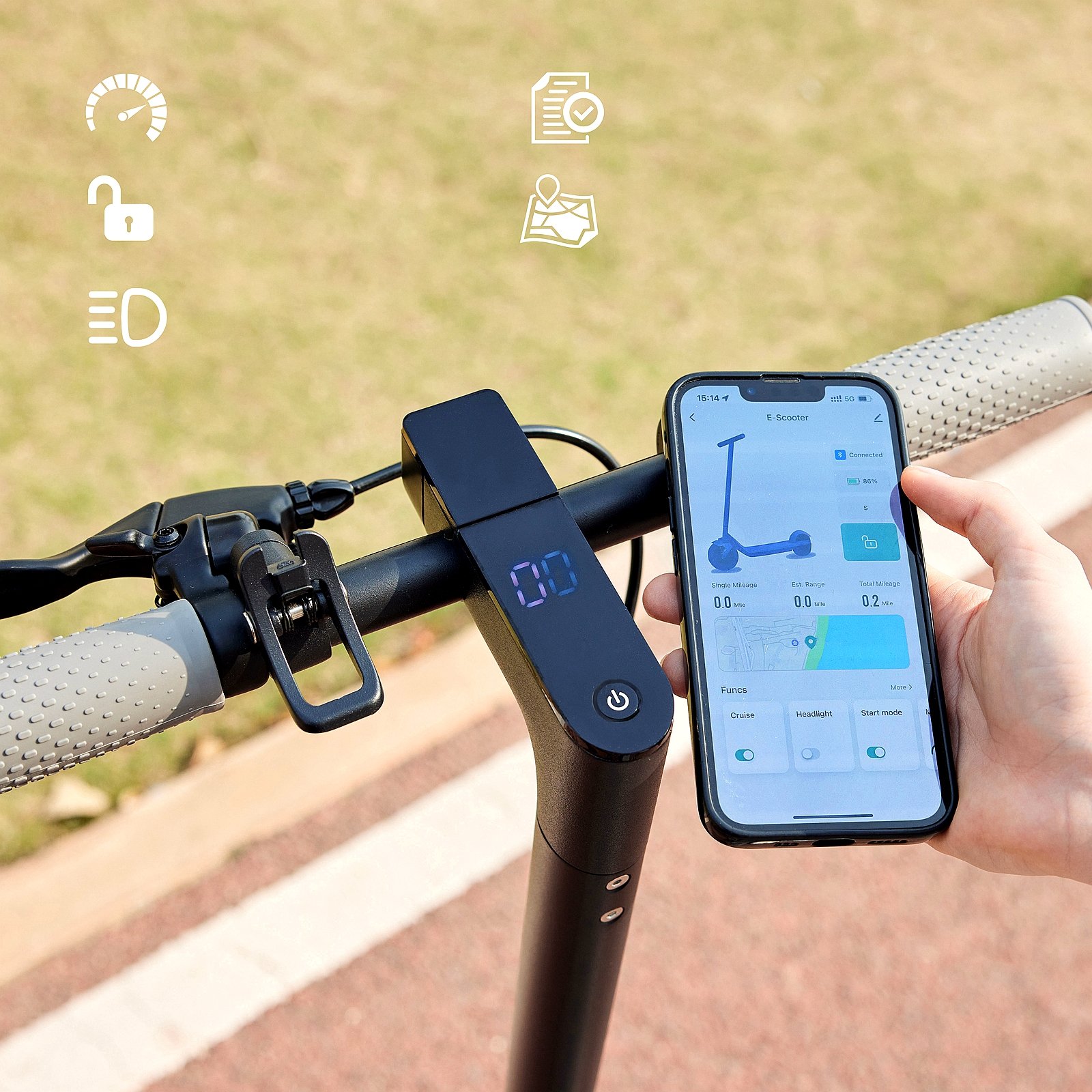 OAKEROO G5.0 EU Overseas Warehouse Shipping 8.5-inch IP65 Adult Foldable Electric Scooter