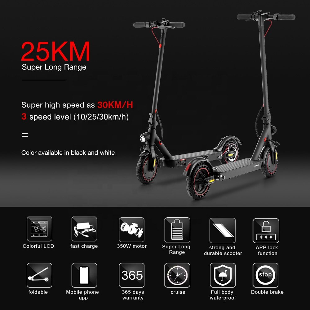 iScooter 30km/h 7.5ah i9Pro 8.5 inch electric scooters EU warehouse 350w electric kick scooter adult APP Double shock absorption