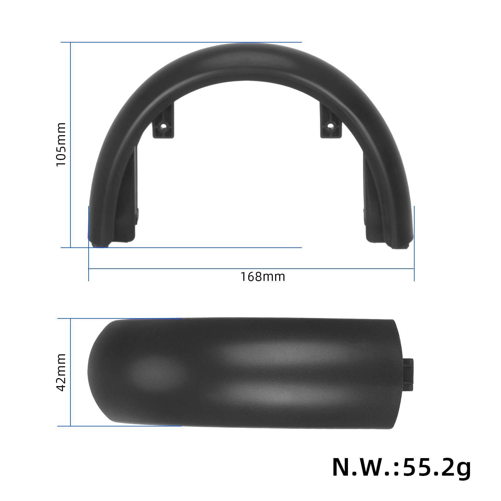 Electric Scooter Front Bumper Stripe Front Decorative Cover For Xiaomi 4Pro Scooter Accessories Replacement Parts