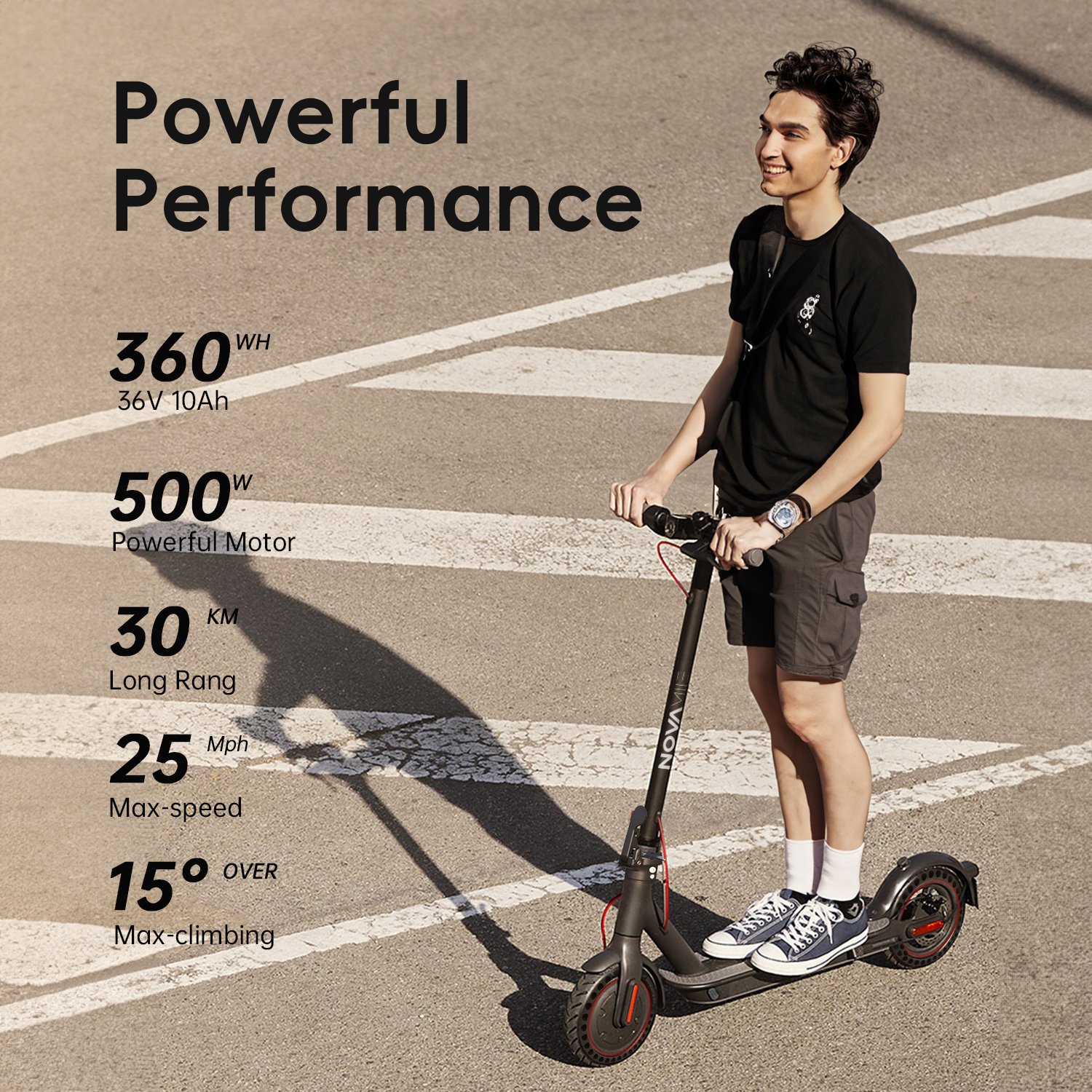 EU Warehouse Personalized Electric Scooter 36V 10Ah 8.5 inch Outdoor folding portable Electric Scooter For Adults