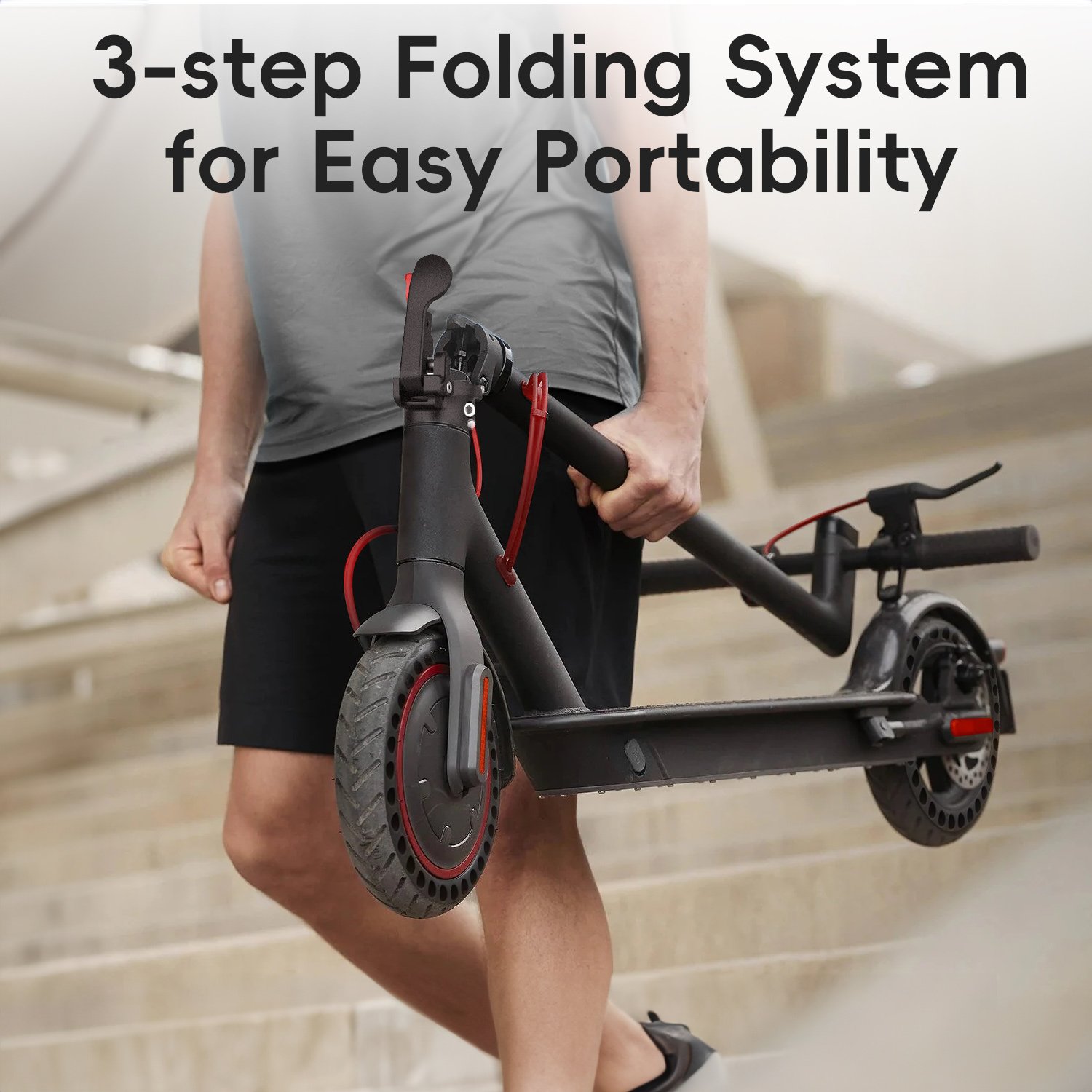 EU Warehouse Personalized Electric Scooter 36V 10Ah 8.5 inch Outdoor folding portable Electric Scooter For Adults