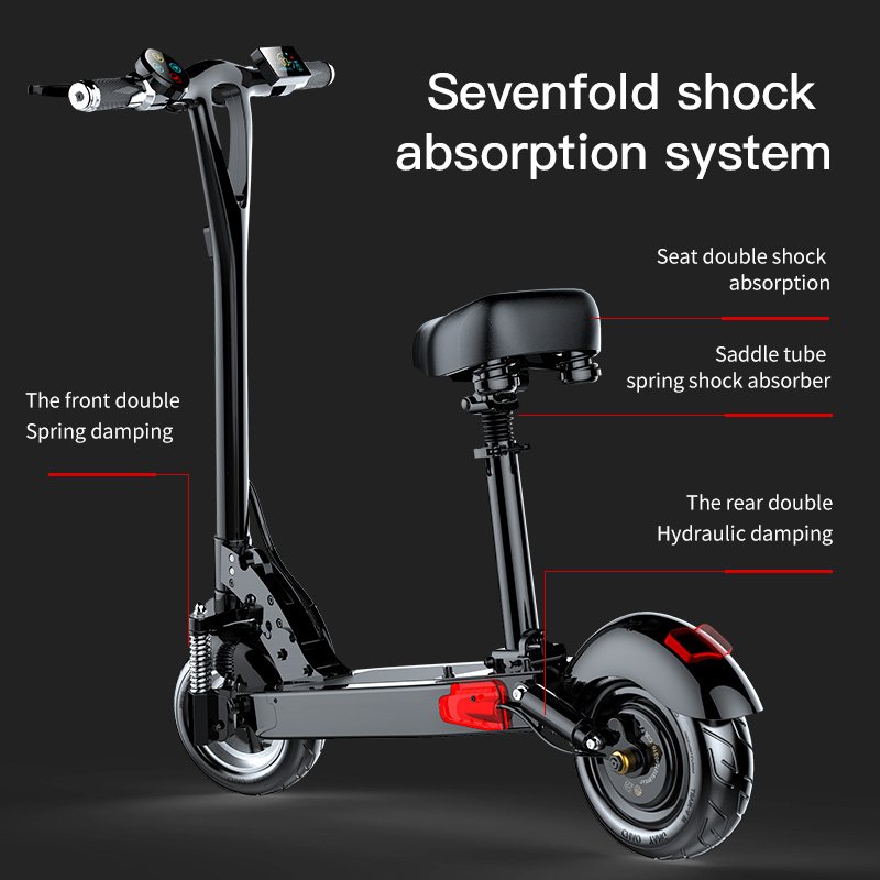 2021 New Trend Foldable E-SCOOTER Super 30-60KM Range Adult Electric Scooter With Seat